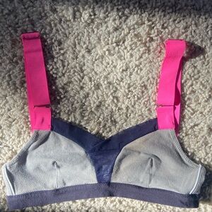 VPL bra top bralette. Hot pink, navy and gray super cute!!! Size Small